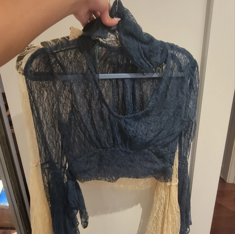 2pcs high neck FP top